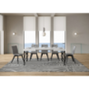 Tavolo allungabile 80x120/204 cm Karamay telaio Antracite
