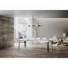 Tavolo allungabile 90x180/284 cm Karamay telaio Antracite