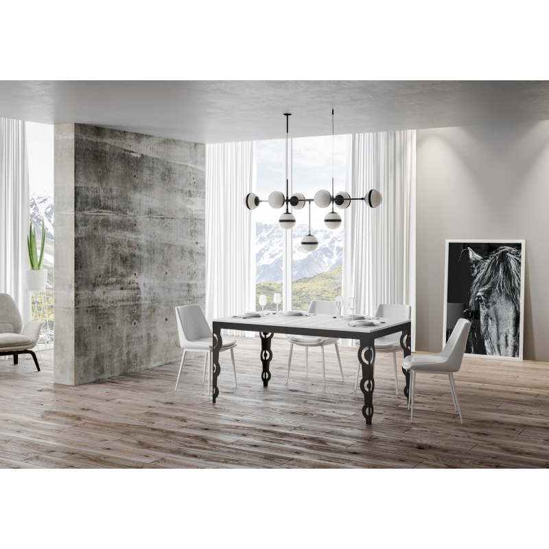 Tavolo allungabile 90x160/264 cm Karamay Evolution telaio Antracite