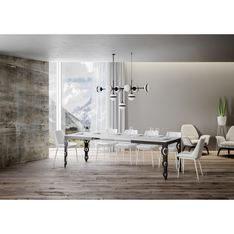 Tavolo allungabile 90x180/284 cm Karamay Evolution telaio Antracite