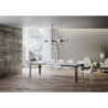 Tavolo allungabile 90x180/284 cm Karamay Evolution telaio Antracite