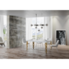 Tavolo allungabile 90x130/234 cm Karamay telaio Oro