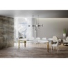 Tavolo allungabile 90x160/420 cm Karamay telaio Oro