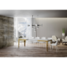Tavolo allungabile 90x160/264 cm Karamay Evolution telaio Oro