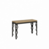 Tavolo apribile 120x45/90 cm Karamay Double telaio Antracite