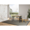 Tavolo apribile 120x45/90 cm Karamay Double telaio Antracite