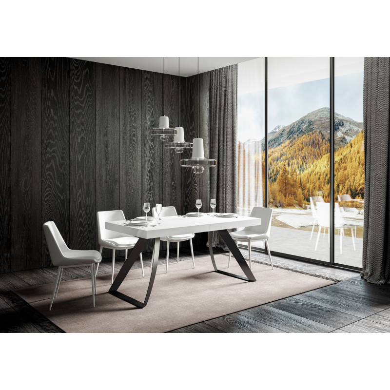 Tavolo allungabile 90x160/420 cm Proxy telaio Antracite