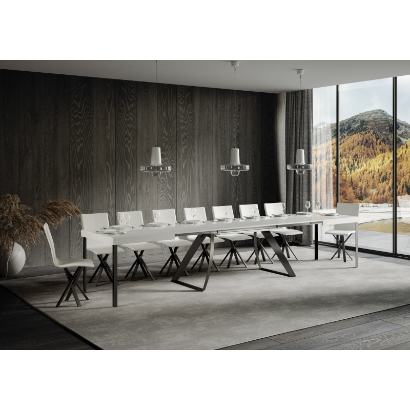 Tavolo allungabile 90x160/420 cm Proxy telaio Antracite