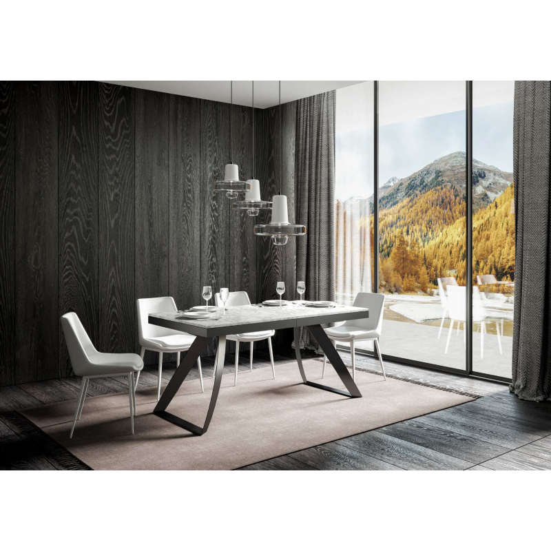 Tavolo allungabile 90x180/284 cm Proxy Evolution telaio Antracite