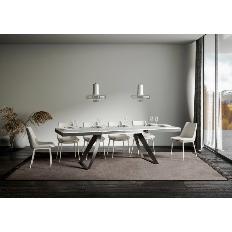 Tavolo allungabile 90x180/284 cm Proxy Evolution telaio Antracite