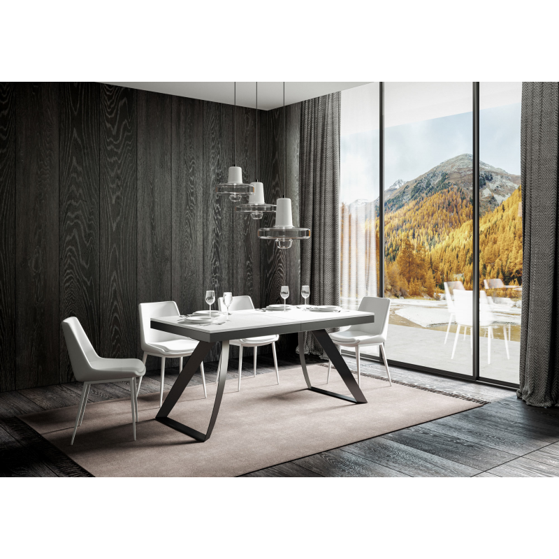Tavolo allungabile 90x160/420 cm Proxy Evolution telaio Antracite