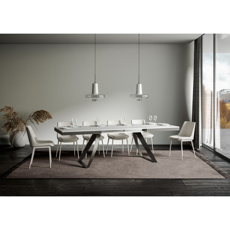 Tavolo allungabile 90x180/440 cm Proxy Evolution telaio Antracite