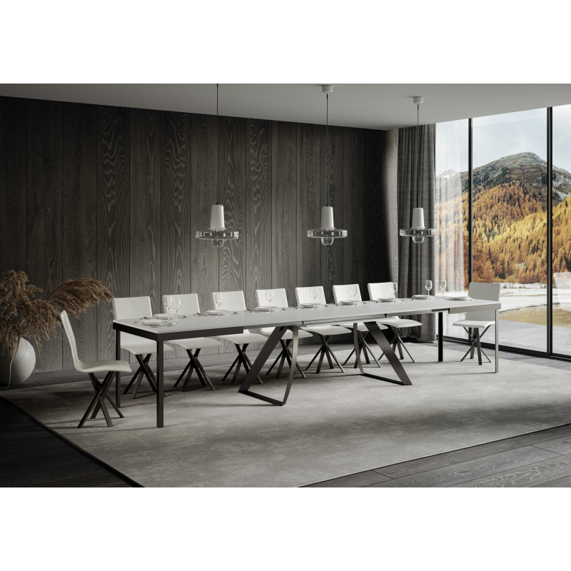 Tavolo allungabile 90x180/440 cm Proxy Evolution telaio Antracite