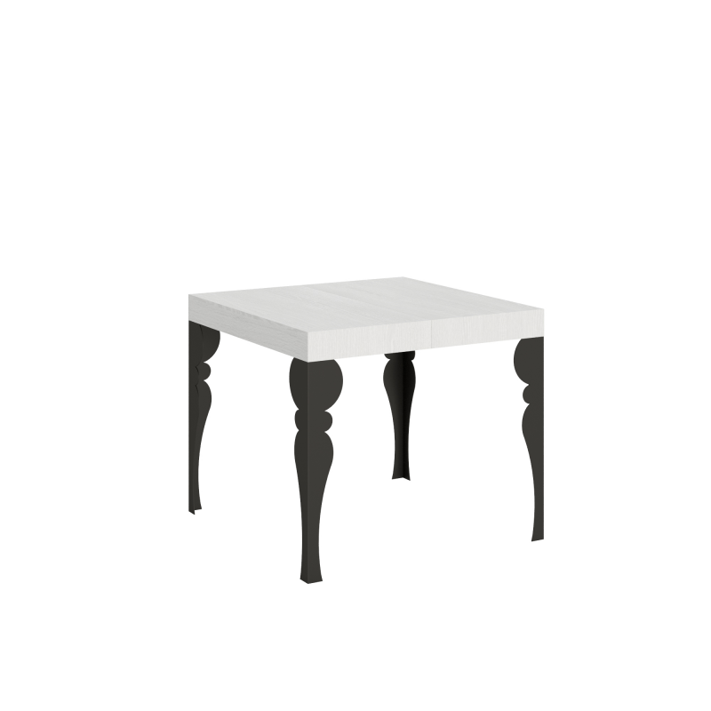 Tavolo allungabile 90x90/246 cm Paxon telaio Antracite