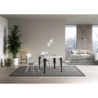 Tavolo allungabile 90x90/246 cm Paxon telaio Antracite