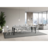 Tavolo allungabile 90x90/246 cm Paxon telaio Antracite