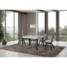 Tavolo allungabile 70x110/194 cm Paxon telaio Antracite