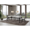 Tavolo allungabile 70x110/194 cm Paxon telaio Antracite