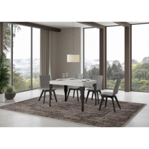 Zoom Tavolo allungabile 80x120/204 cm Paxon telaio Antracite