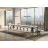 Tavolo allungabile 90x130/390 cm Paxon telaio Antracite