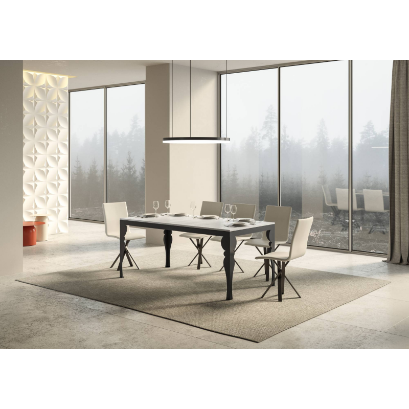 Tavolo allungabile 90x160/420 cm Paxon Evolution telaio Antracite