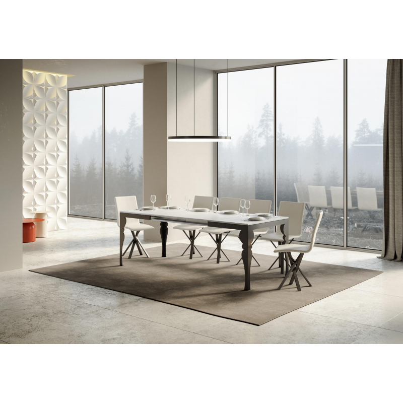 Tavolo allungabile 90x180/440 cm Paxon Evolution telaio Antracite