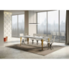 Tavolo allungabile 90x130/390 cm Paxon telaio Oro