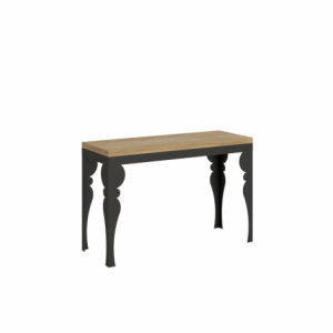 Tavolo apribile 120x45/90 cm Paxon Double telaio Antracite