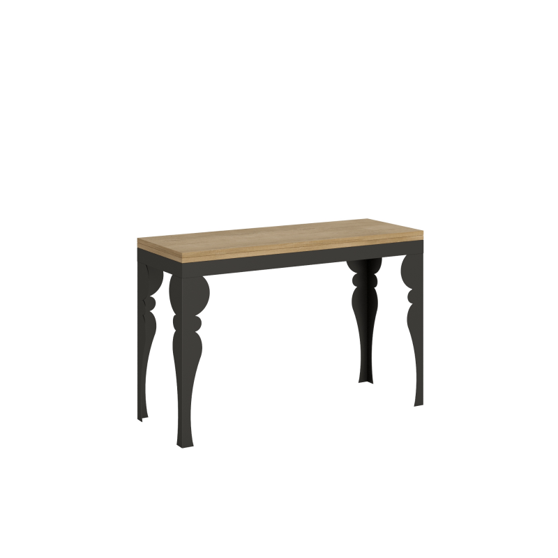 Tavolo apribile 120x45/90 cm Paxon Double telaio Antracite