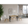 Tavolo apribile 120/200x45/90 cm Paxon Double telaio Antracite