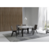 Tavolo allungabile 70x110/194 cm Flame telaio Antracite