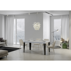 Zoom Tavolo allungabile 90x140/244 cm Flame telaio Antracite