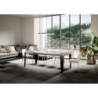 Tavolo allungabile 90x130/390 cm Flame telaio Antracite