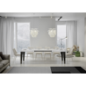 Tavolo allungabile 90x180/440 cm Flame telaio Antracite