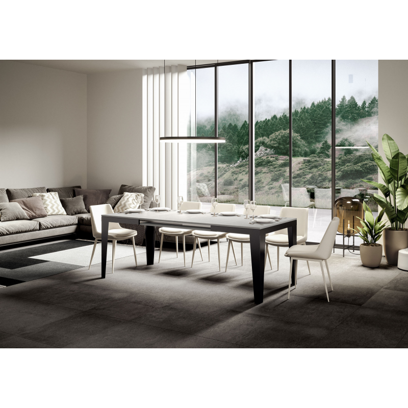 Tavolo allungabile 90x120/224 cm Flame Evolution telaio Antracite