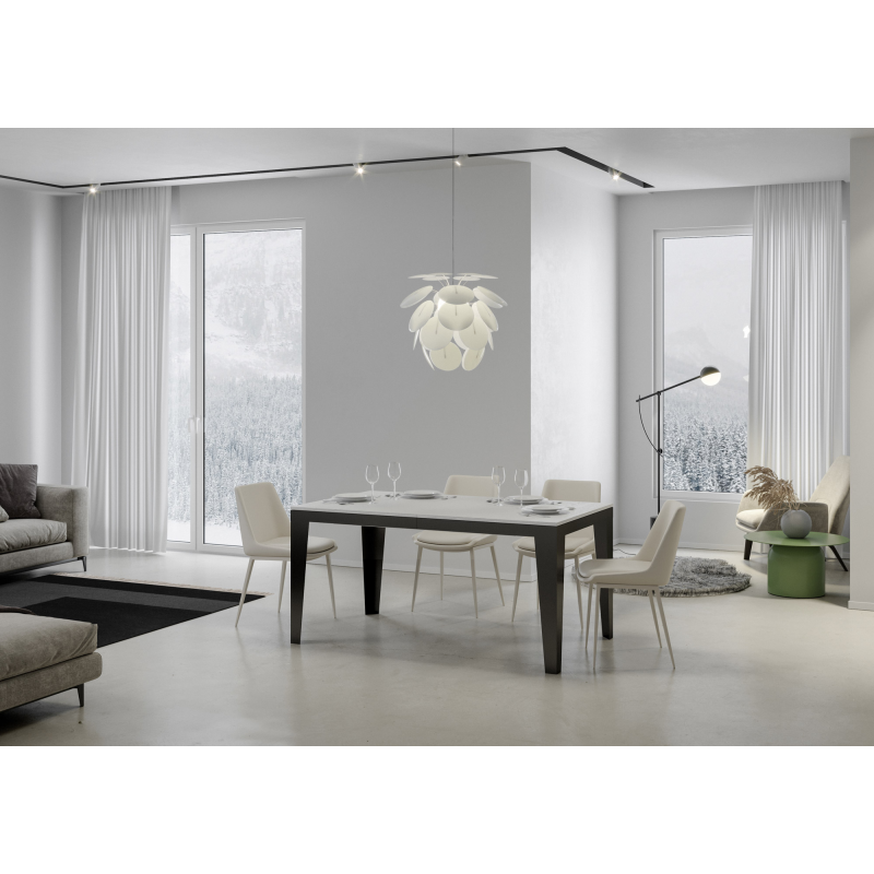 Tavolo allungabile 90x180/284 cm Flame Evolution telaio Antracite