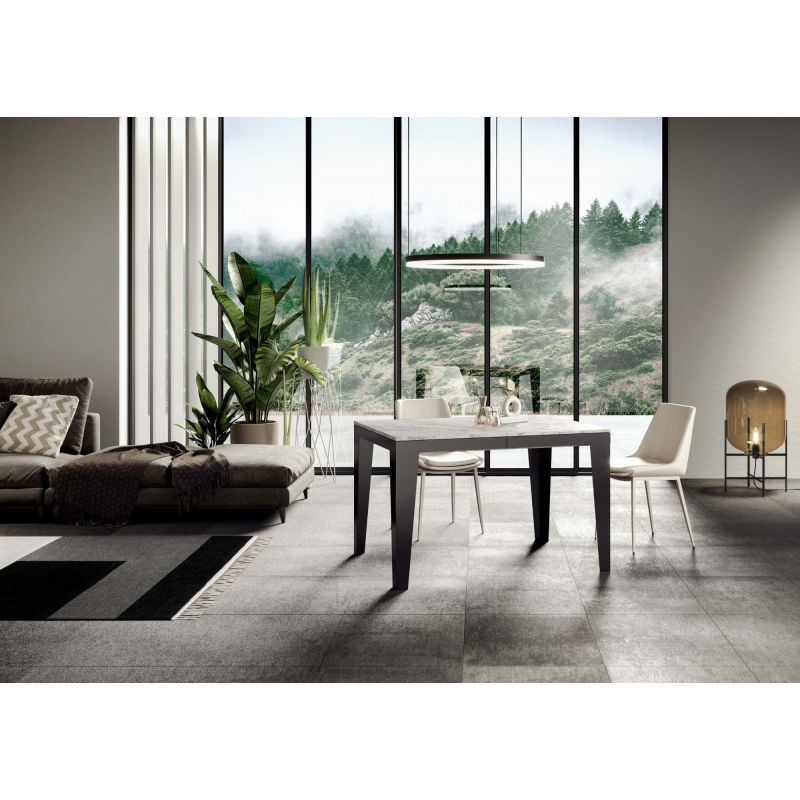 Tavolo allungabile 90x120/380 cm Flame Evolution telaio Antracite