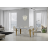 Tavolo allungabile 90x160/264 cm Flame telaio Oro