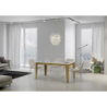 Tavolo allungabile 90x120/224 cm Flame Evolution telaio Oro