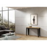 Tavolo apribile 120/200x45/90 cm Flame Double telaio Antracite