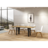 Tavolo apribile 120/200x45/90 cm Flame Double telaio Antracite