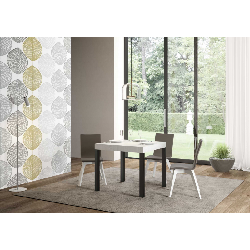 Tavolo allungabile 90x90/246 cm Everyday telaio Antracite