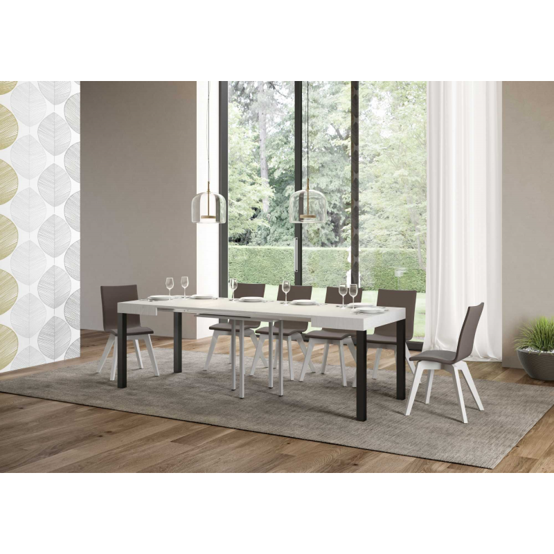Tavolo allungabile 90x90/246 cm Everyday telaio Antracite