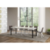 Tavolo allungabile 90x90/246 cm Everyday telaio Antracite