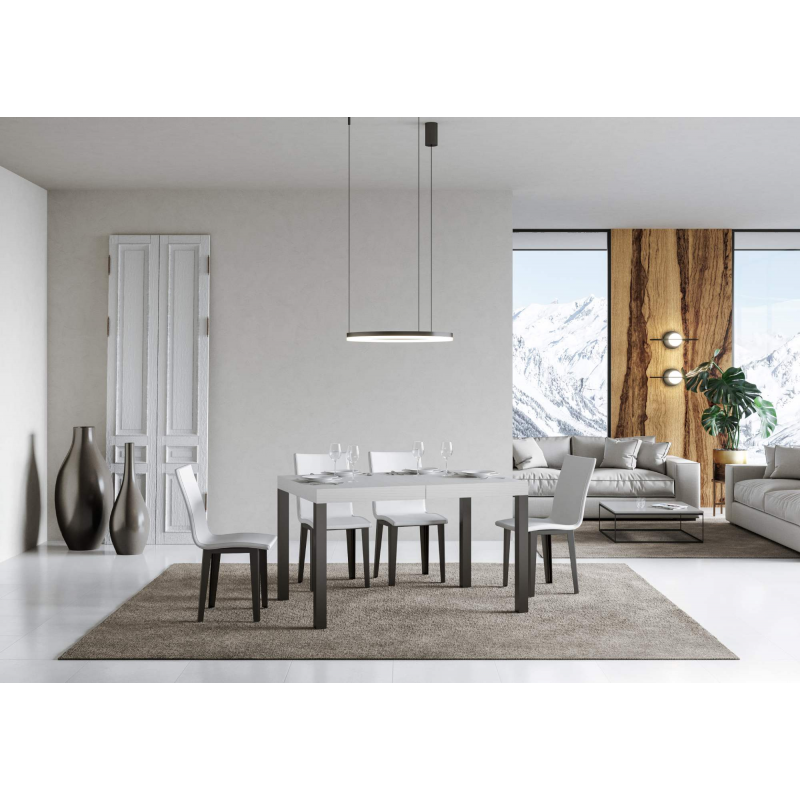 Tavolo allungabile 90x140/244 cm Everyday telaio Antracite