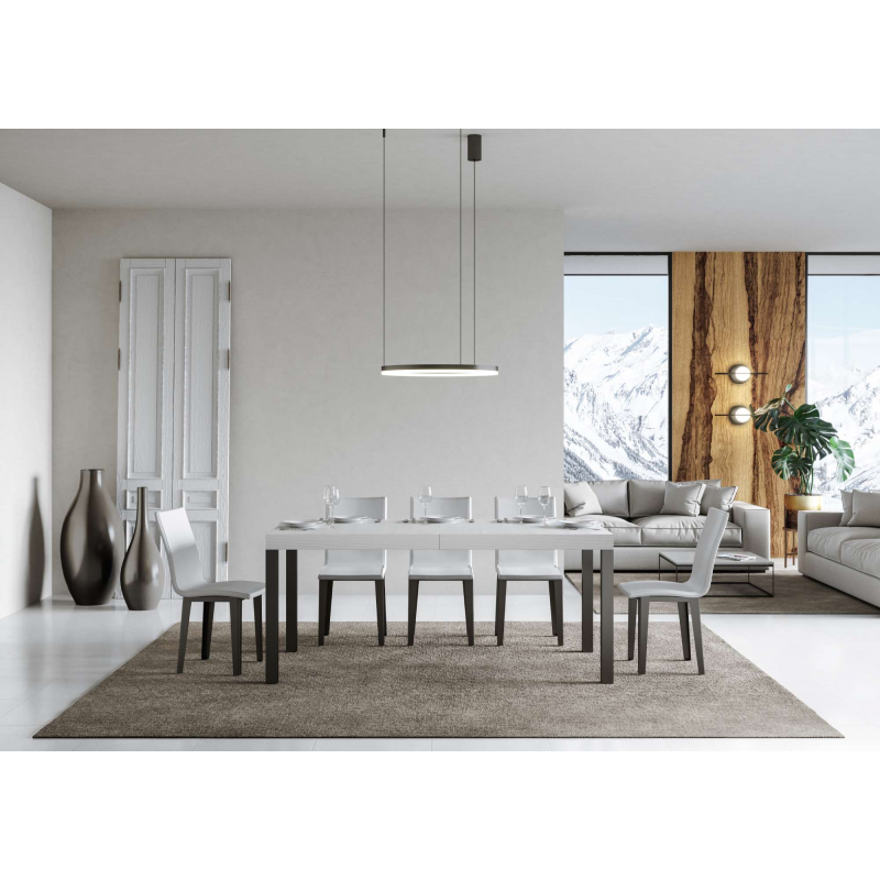 Tavolo allungabile 90x160/264 cm Everyday telaio Antracite