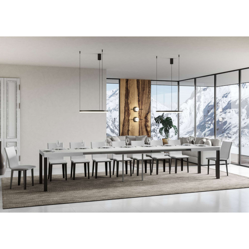 Tavolo allungabile 90x160/420 cm Everyday telaio Antracite
