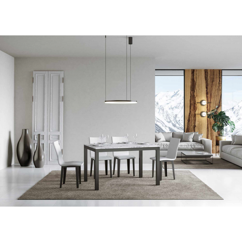 Tavolo allungabile 90x120/224 cm Everyday Evolution telaio Antracite