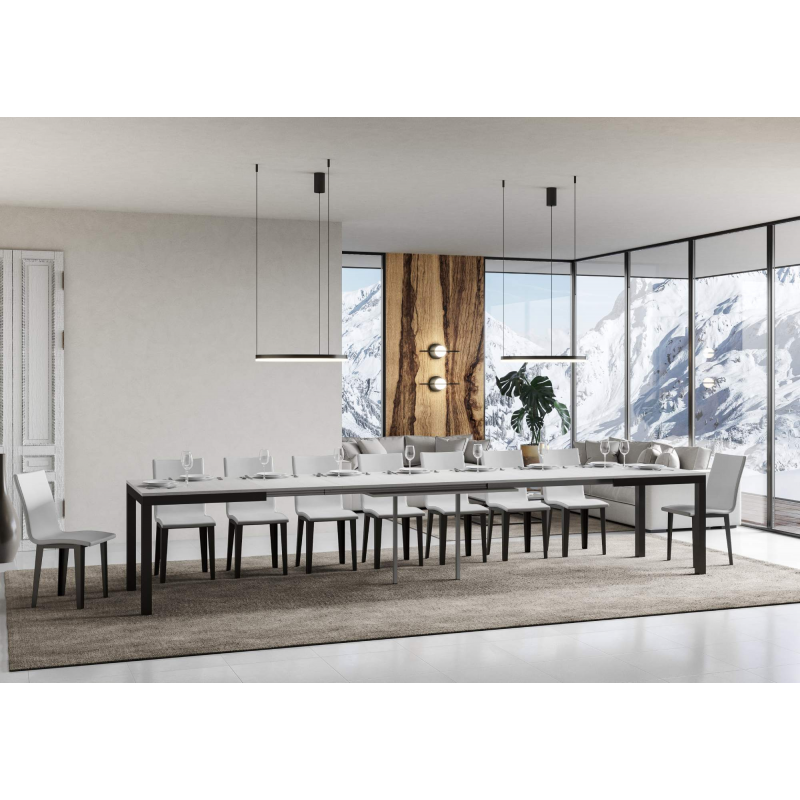 Tavolo allungabile 90x120/380 cm Everyday Evolution telaio Antracite