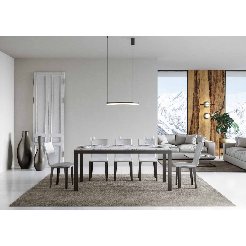 Tavolo allungabile 90x180/440 cm Everyday Evolution telaio Antracite